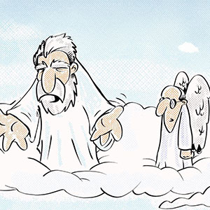 God and His Assistant's Hilariously Awkward Hangouts: 20 Cartoon Snaps
