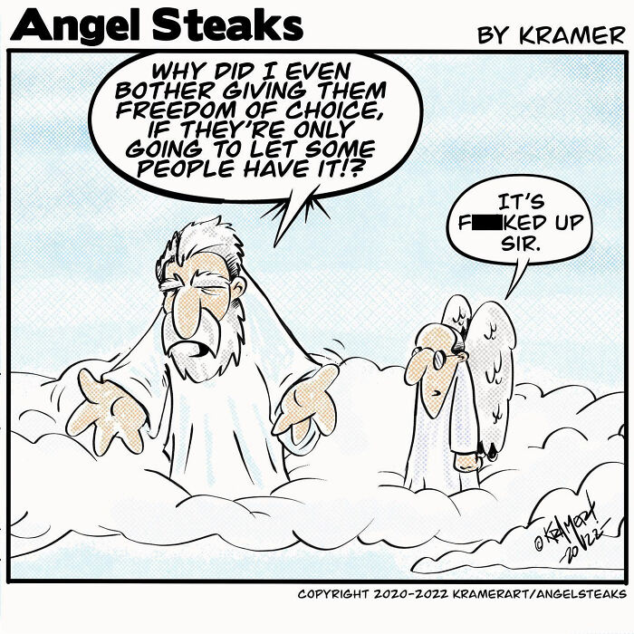 God and His Assistant's Hilariously Awkward Hangouts: 20 Cartoon Snaps