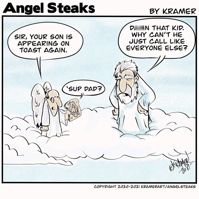 God and His Assistant's Hilariously Awkward Hangouts: 20 Cartoon Snaps
