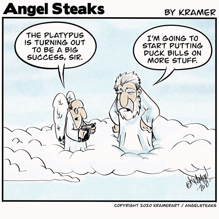 God and His Assistant's Hilariously Awkward Hangouts: 20 Cartoon Snaps