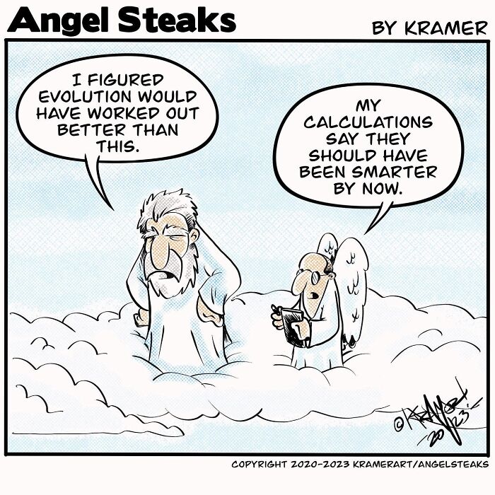 God and His Assistant's Hilariously Awkward Hangouts: 20 Cartoon Snaps