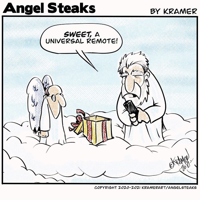 God and His Assistant's Hilariously Awkward Hangouts: 20 Cartoon Snaps
