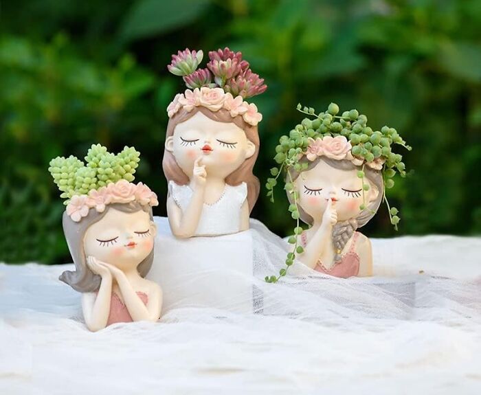 Fairy Bust Planters: Because Everyone Wants a Little Magic on Their Shelf