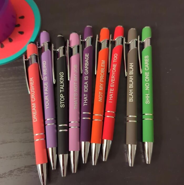 Sarcastic Ballpoint Pens That Spill What You're Really Thinking