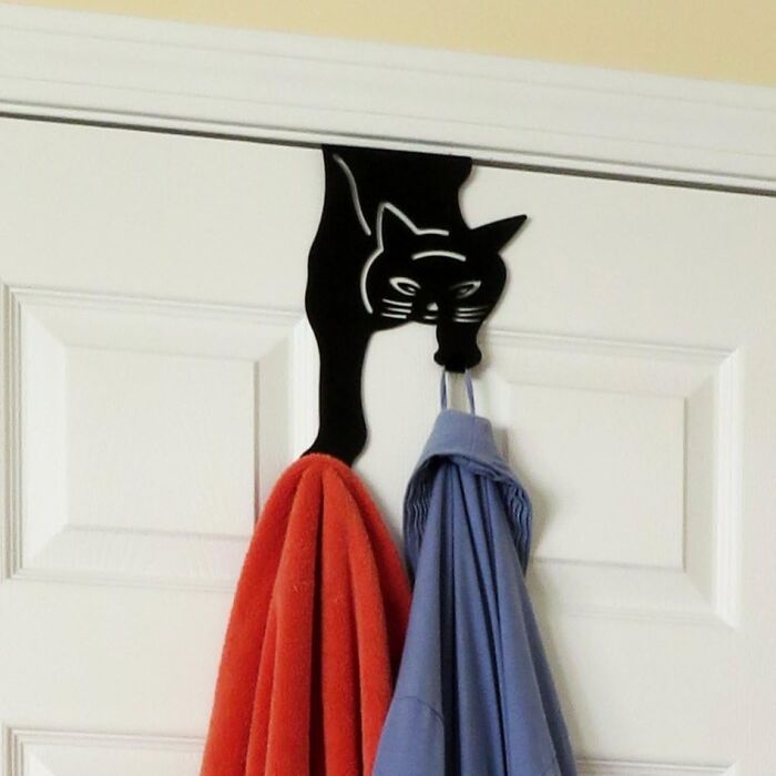 Cat Hooks That Hold Your Clothes and Your Interest