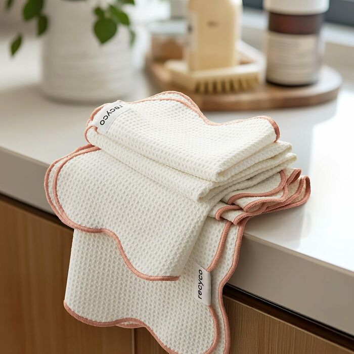 Stop Channeling Captain Planet Every Time They Spill With These Recycled Waffle Kitchen Towels