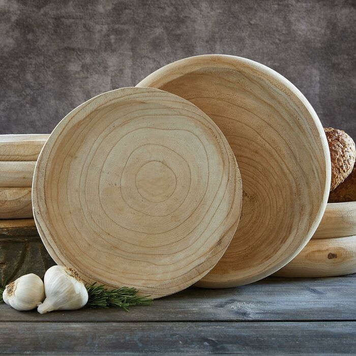 This Modern Organic Wooden Bowl Is The Ultimate Catch-All For Keys, Snacks & Random Stuff