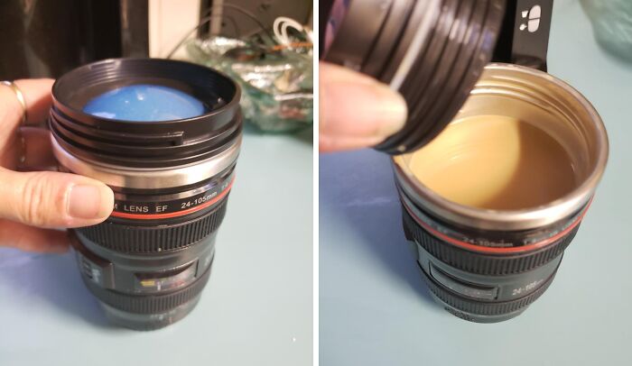 Give Their Photographer Friends Heart Attacks With This Camera Lens Coffee Mug