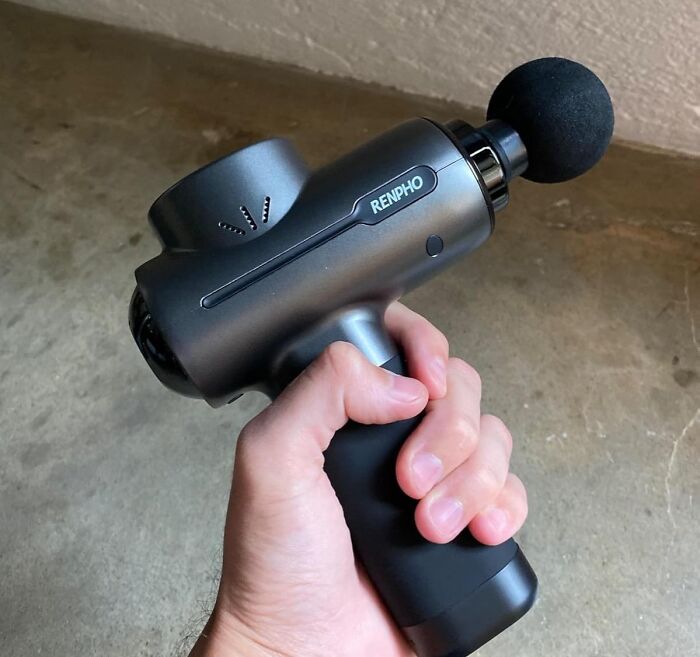 This Deep Tissue Massage Gun Will Hammer Out All Those Back Knots