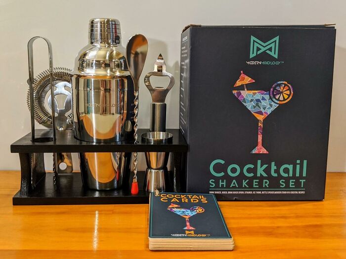 Make Them Look Like A Pro Bartender With This Cocktail Shaker Set