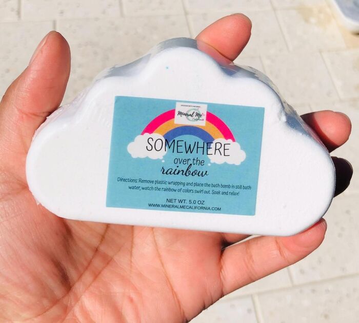 Turn Their Bath Into A Colorful Explosion With These Rainbow Bath Bombs