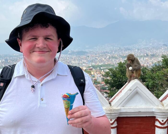 Monkey Stole My Ice Cream on a Nepal Adventure!