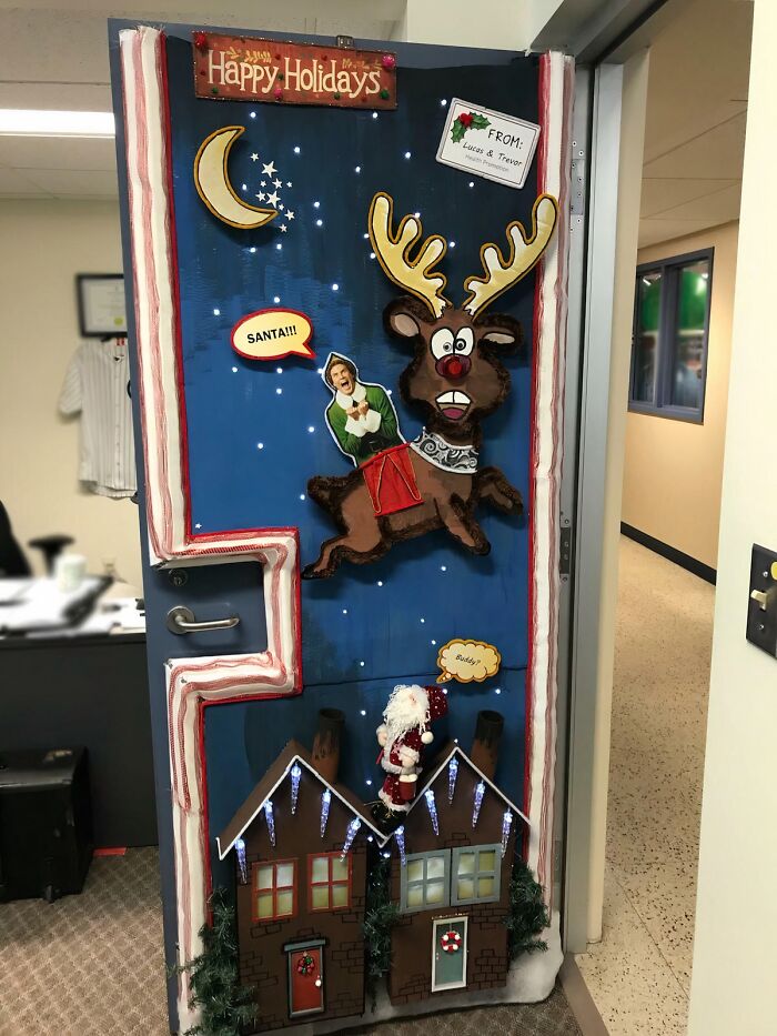 When Your Office Only Lets You Decorate the Door