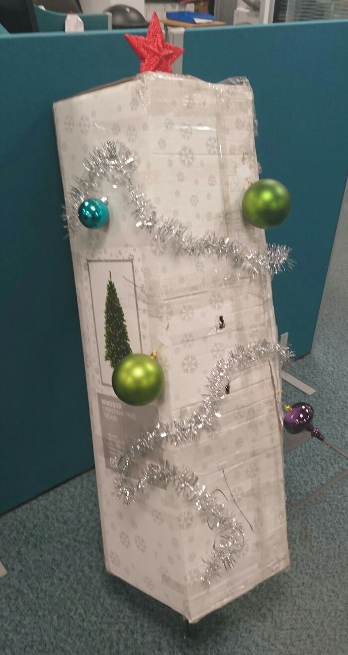 Waiting on Someone to Decorate the Office Tree? This Hero Stepped Up!