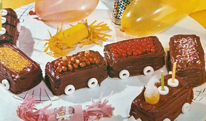 All Aboard The 'Choo Choo' Birthday Cake Train, 1966 Style