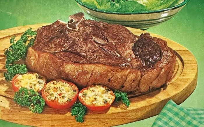 Planked T-Bone Steak From ’75: Because Meat Deserves a Stage