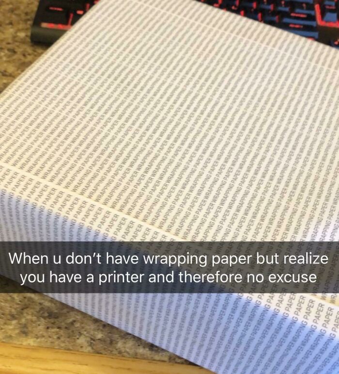 This Wrapping Paper Wins the Prize for Weirdness