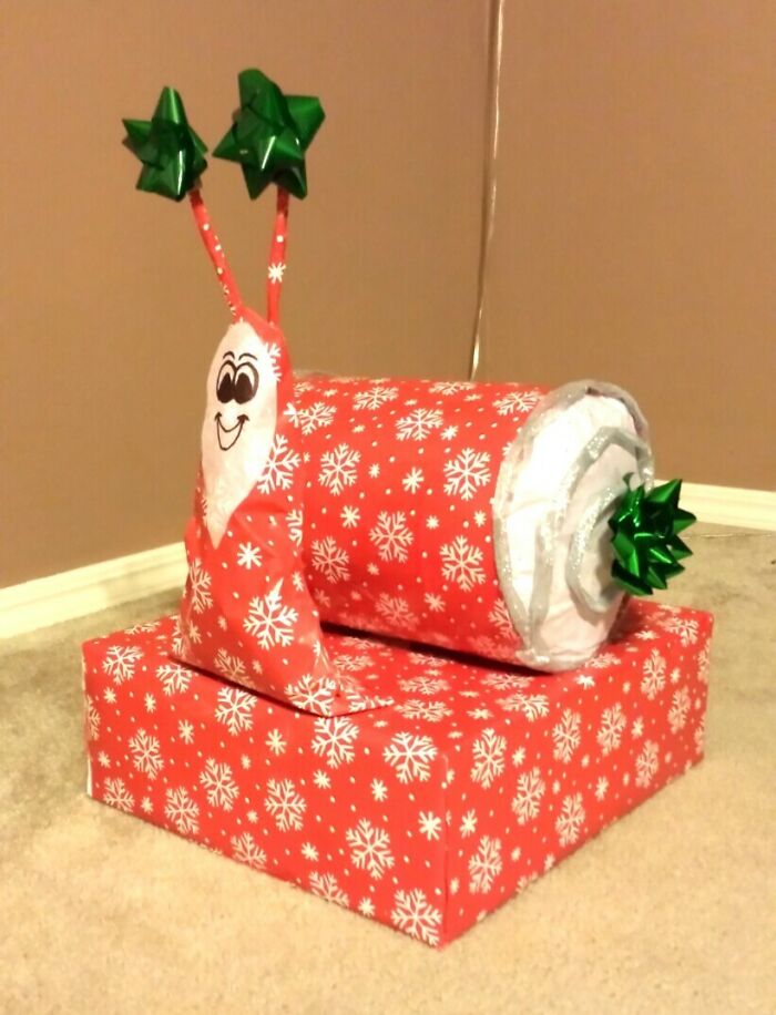 Mom Asked Me to Wrap Some Gifts, Think I Nailed It
