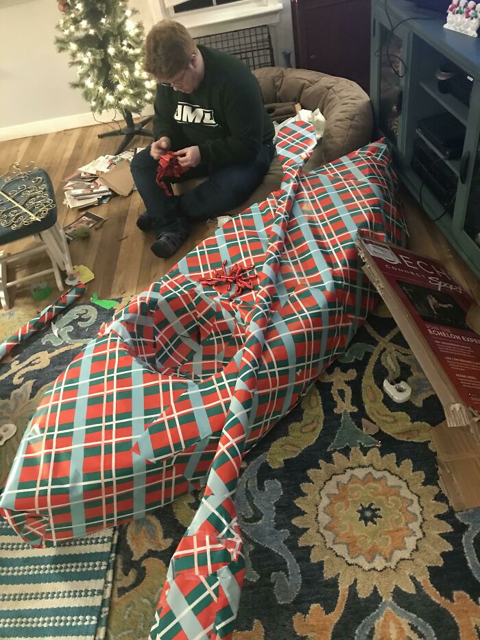 Wrapped a Bike Part for My Brother (Approximately 4 Hours Later)
