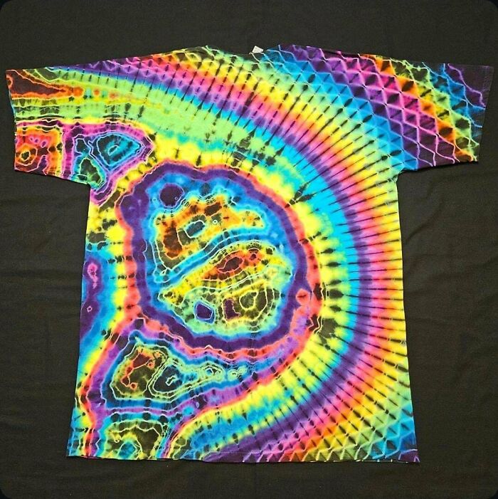 Shirt I Made Mixing Mandala, Geode & Honeycomb Art