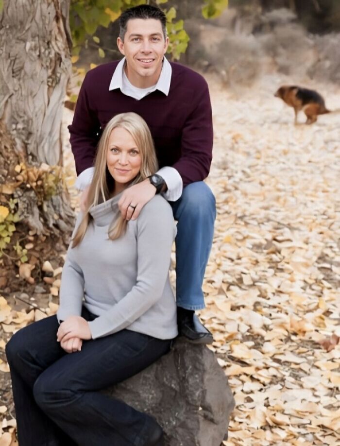 Trying to Get Our Dog to Stay in the Christmas Photo was a Joke