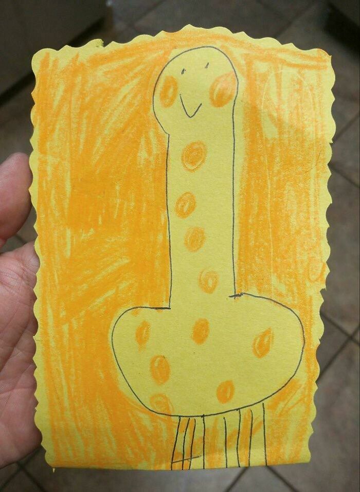 Giraffe or… What? Friend’s Daughter’s Wild School Drawing