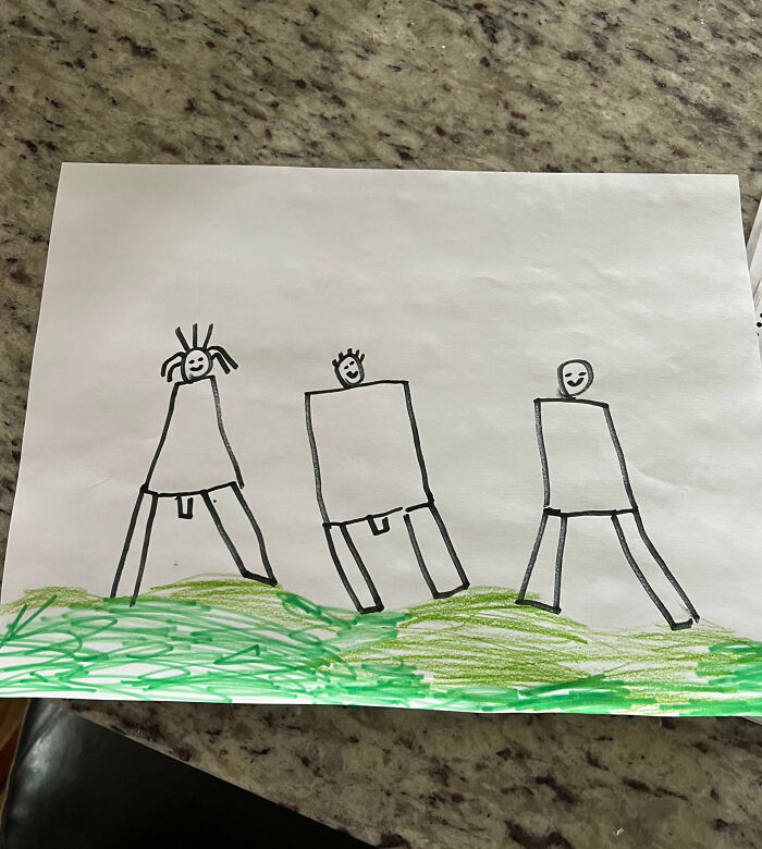 6-Year-Old’s School Drawing: Future Picasso Or Nah?