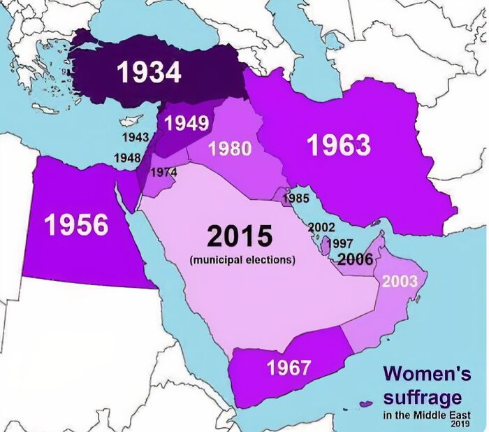 When Did Women Get The Right To Vote In Middle Eastern Countries?