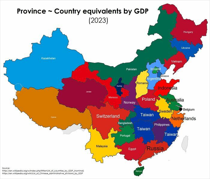 Which China Province Matches Your Country’s GDP?