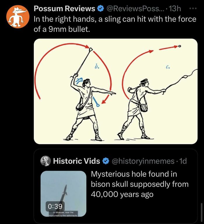 How Does A Bullet Compare To A Sling Stone?