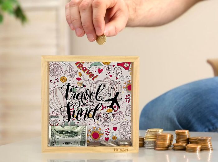 Show Off Your “Saving for Europe” Skills With The Travel Fund Piggy Bank (Pizza Emergency Fund Accepted)
