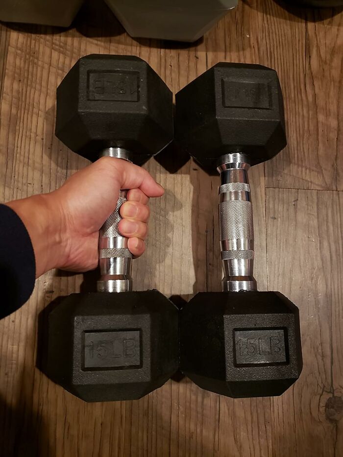 Sneak Fitness Cred By Placing 15lb Dumbbells In Your Video Call Background
