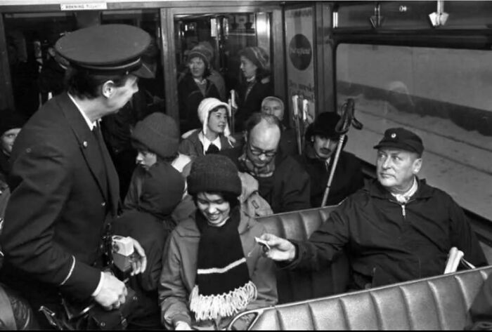 King of Norway Tries to Buy a Ski Ticket Like a Regular Dude (1970s)