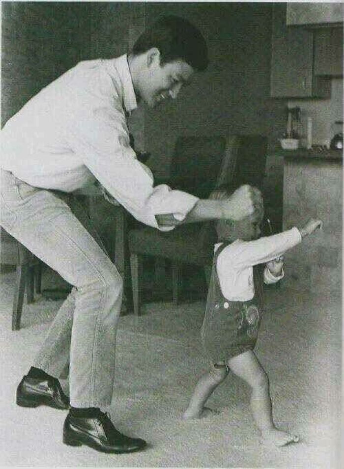 Bruce Lee and Son Brandon’s Playtime (1966)