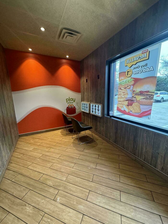 McDonald's New Kids’ Play Area: Two Screens, Two Chairs, Zero Fun