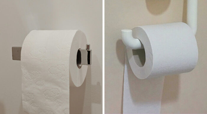 Toilet Paper: Over The Top or Under The Bottom?