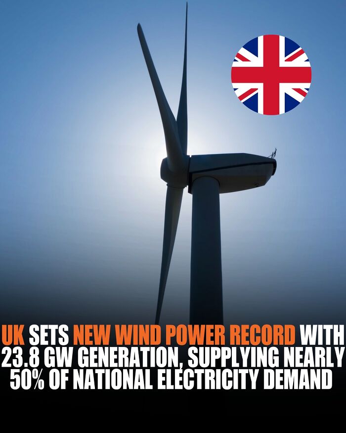 UK Hits Green Energy Jackpot: Wind Power Covers Almost Half the Country’s Juice!
