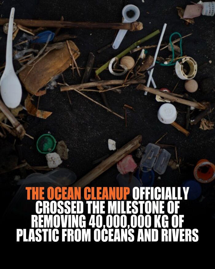 The Ocean Cleanup Just Reached a Titanic Milestone: 40 Million Kilos of Plastic Gone!