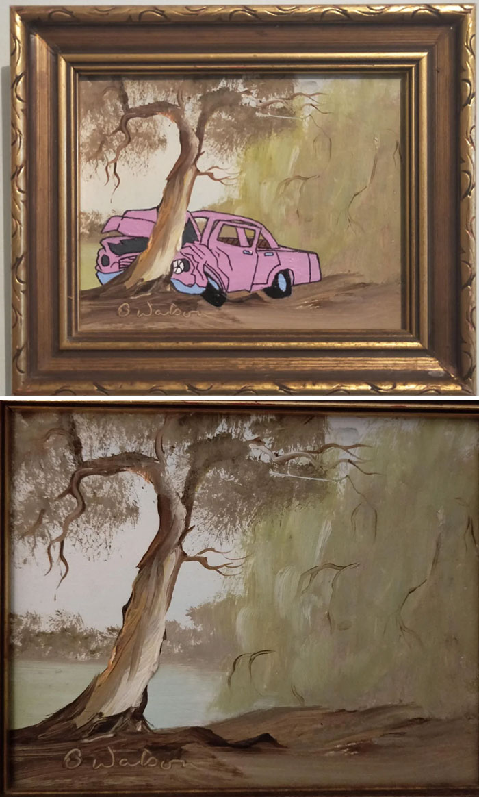Wait, People Actually Repaint Thrift Store Art? Yep, And It's Hilarious!