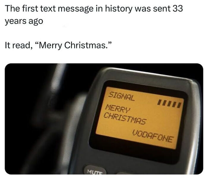 The Very First Text Message Ever Sent