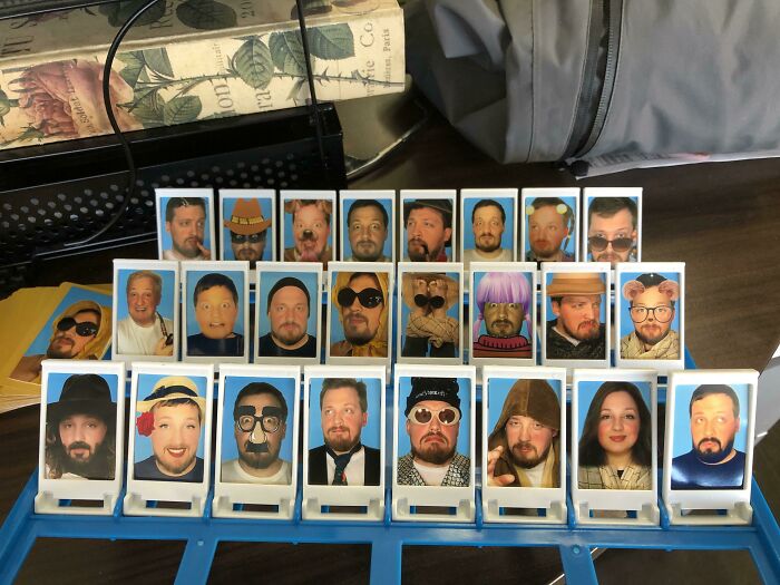 I Made A Guess Who Game For Our White Elephant. Yes, It’s Playable!