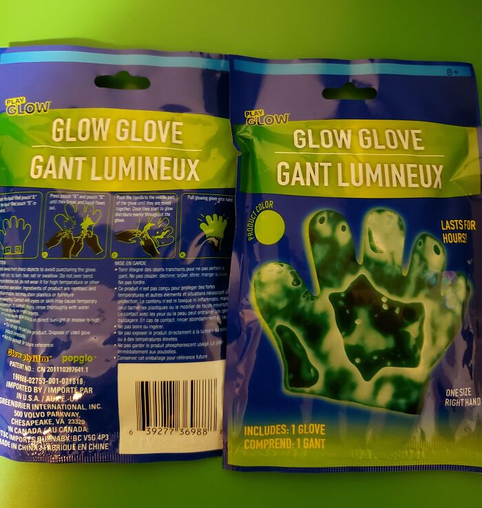 Glow Gloves From A Past White Elephant. Light Up The Party!