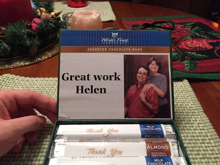 My Family’s White Elephant Gift: Random Lady Named Helen. Nope, No One Called Helen Here!
