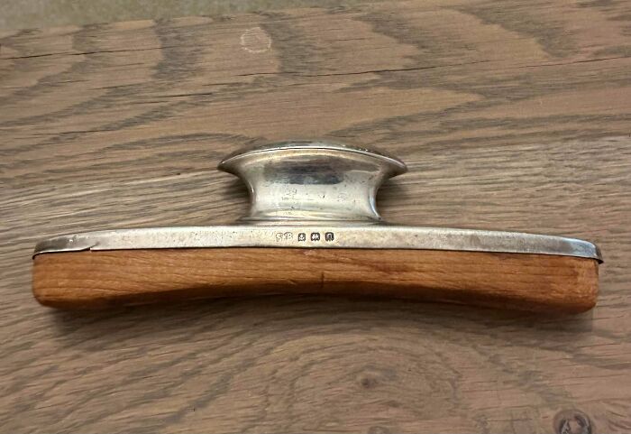 What Even Is This Gift? Silver And Wood Mystery Object