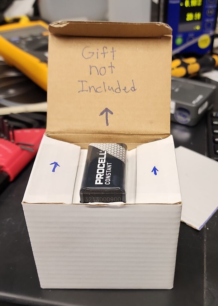Prank Gift Box I Threw Together For An Office Gift Swap. Gotcha!