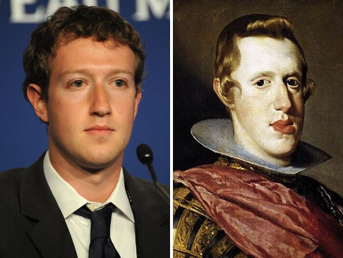 Mark Zuckerberg & Philip IV of Spain: Royal Lookalikes