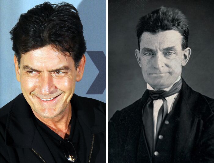 Charlie Sheen & John Brown: Brow and Smile Twins