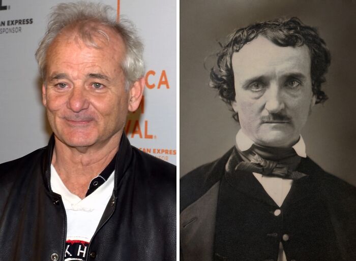 Bill Murray & Edgar Allan Poe: Spooky Lookalikes