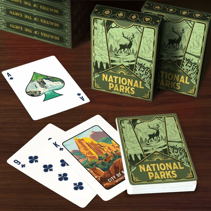 Admire National Parks From Your Couch With These Playing Cards (Bear Attacks Not Included)