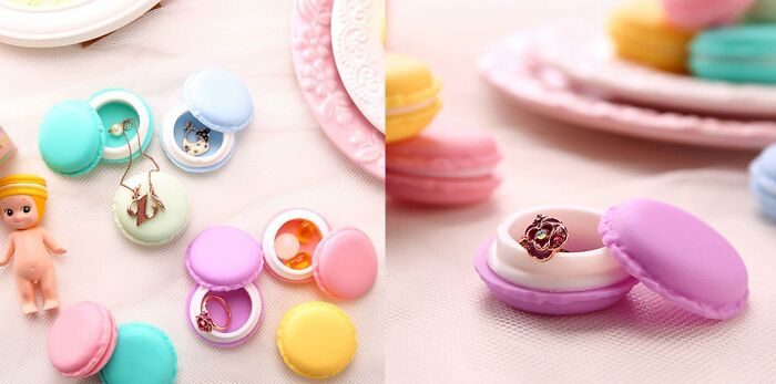 Chomping On Macaron-Shaped Jewelry Holder Might Not Satisfy Your Sweet Tooth